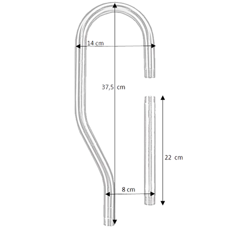 Ringrohr-Verbindungsset 3-4" Edelstahl Suevia