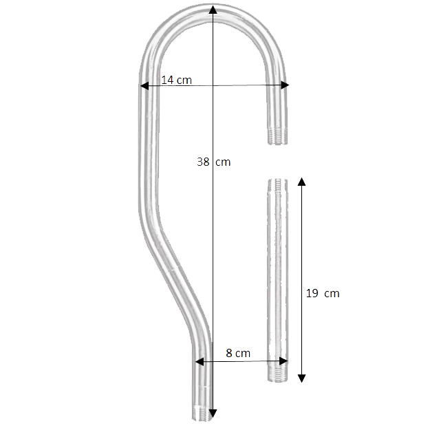 Suevia Ringleiding Aansluitset 1/2" Inox T.b.v. 12P, 25R, 1200