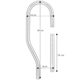 Suevia Ringleiding Aansluitset 1/2" Inox T.b.v. 12P, 25R, 1200