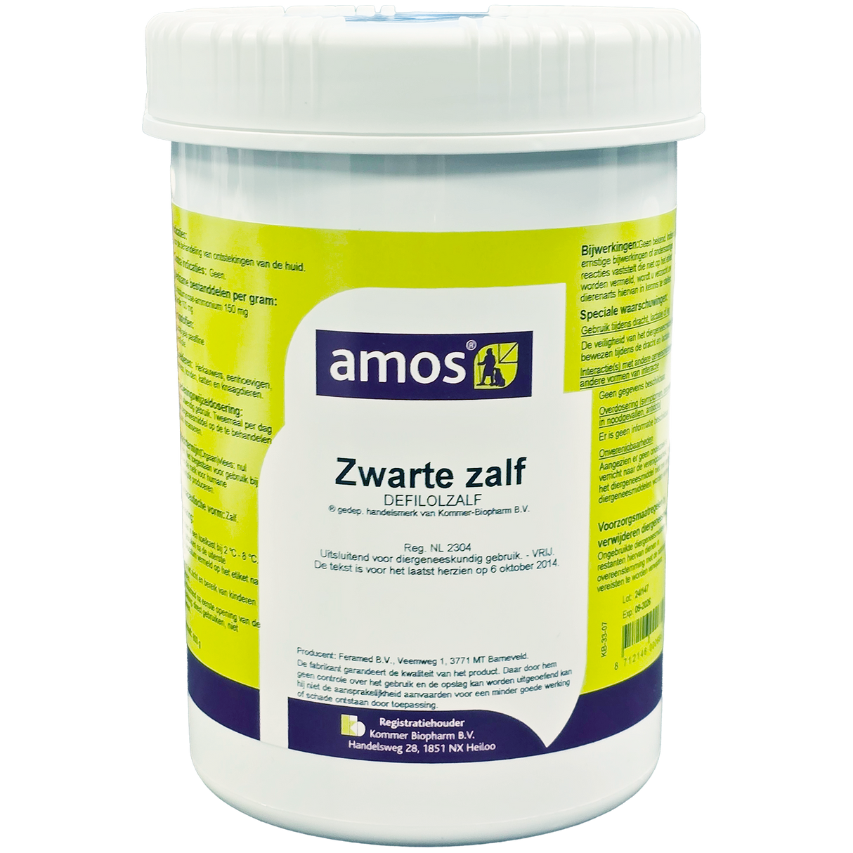 Schwarze Trekkingsalbe 800 Gramm