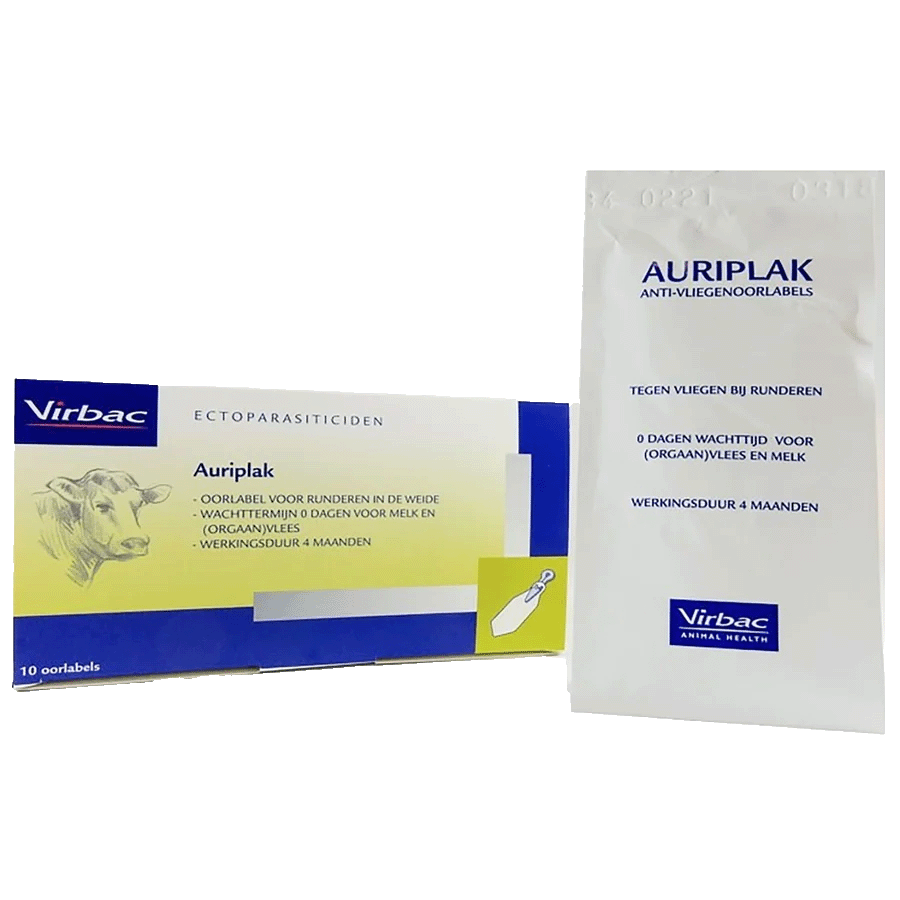 Auriplak anti-fly labels 10 pieces