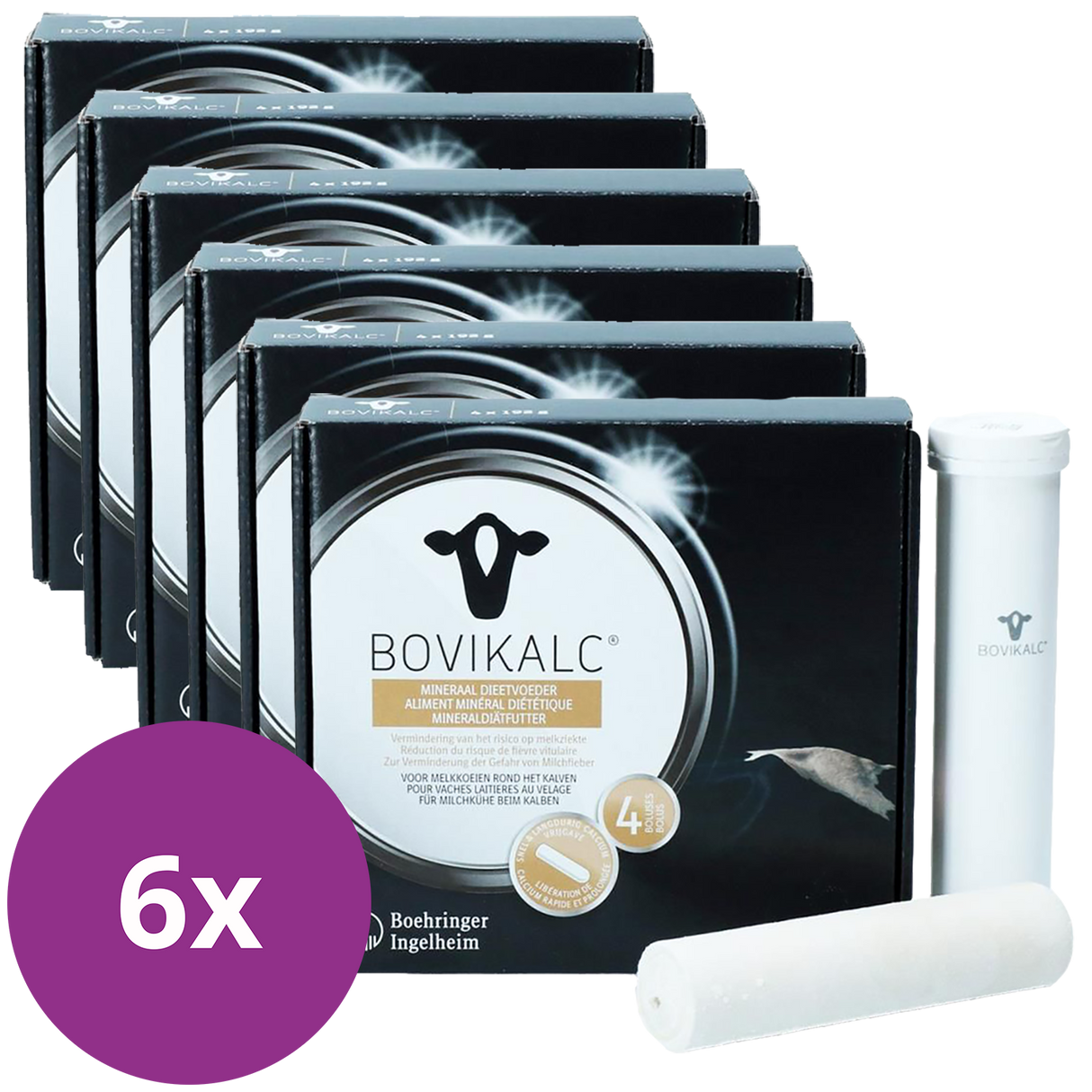 Bovikalc Calcium Bolus 4 x 190 gram Bundel 6-pack 5 % Korting