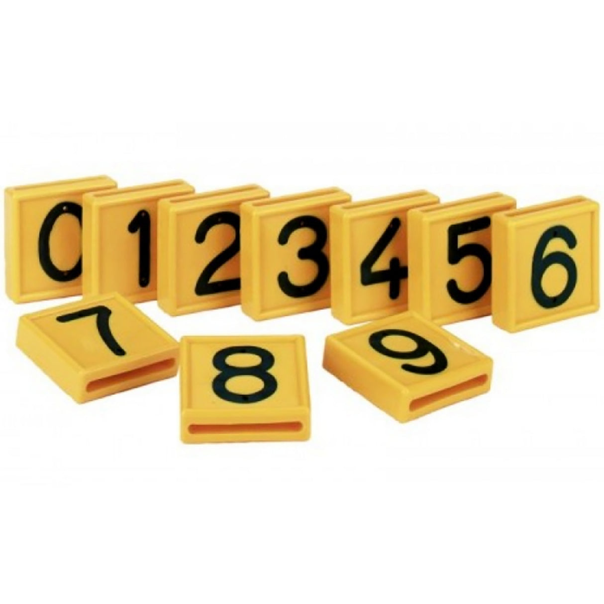 Numbers Yellow black