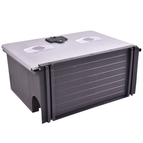 Voerdoos PRO RAT metaal/kunststof XL met 2 klemmen