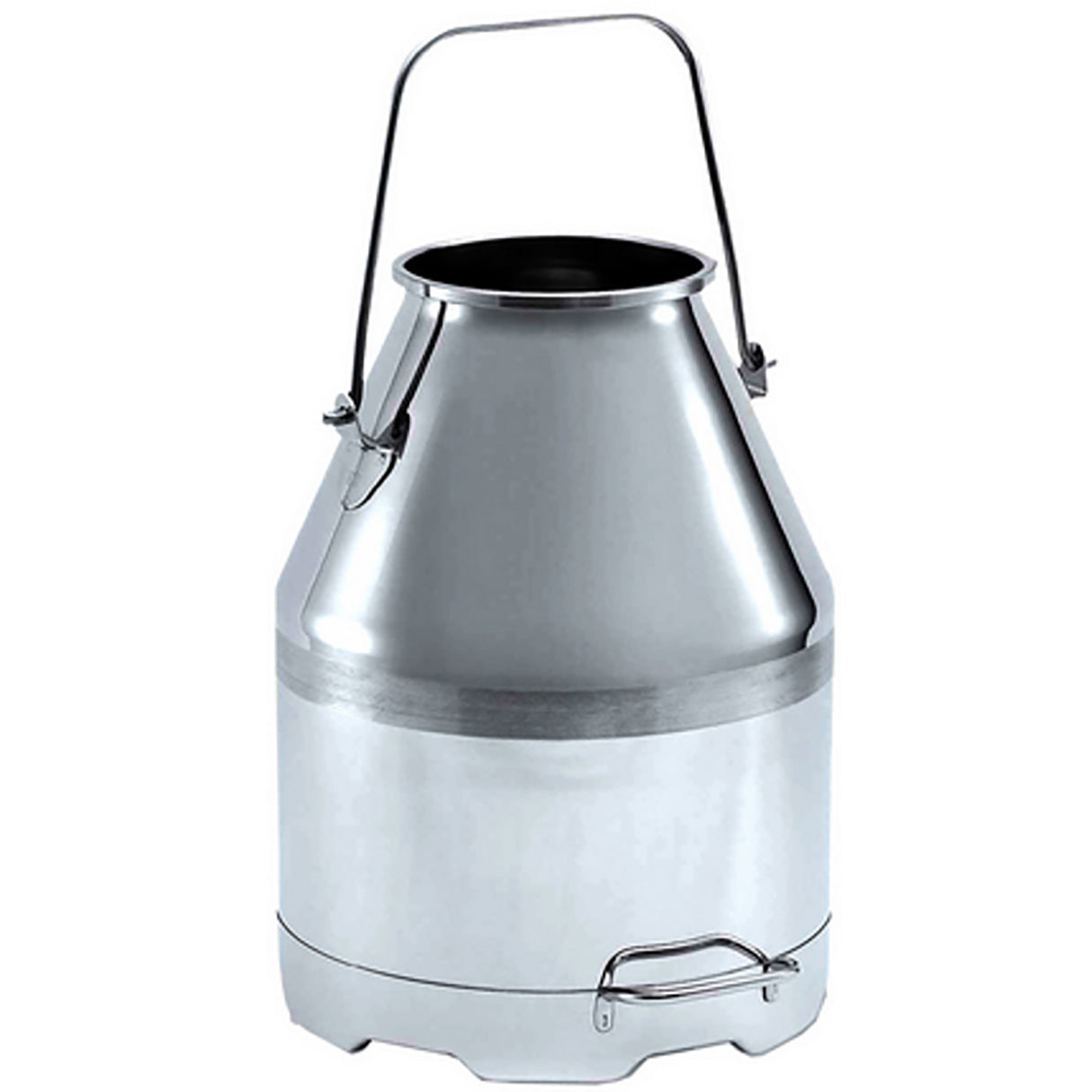 Stainless steel milk bucket Completely stainless steel.