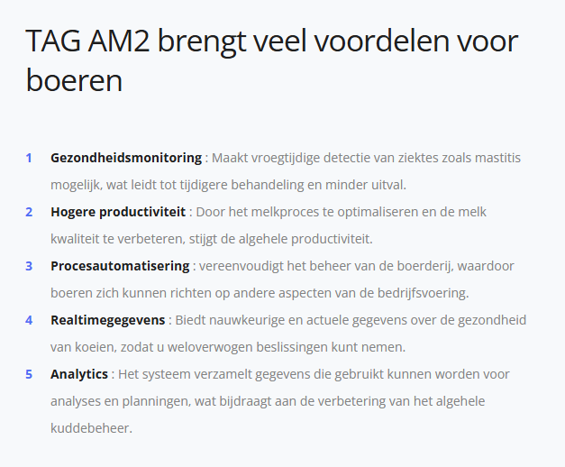 Moniteur d'activité II TAG-AM2 adapté à DeLaval