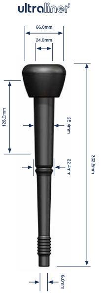 Tepelvoering Milkrite DL017U corr. 960017-02 DeLaval set 4 st.