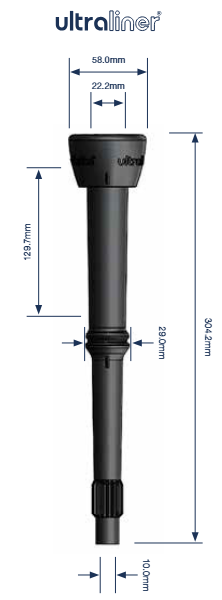 Tepelvoering Milkrite DL836U corr. 906836-01 DeLaval set 4 st.