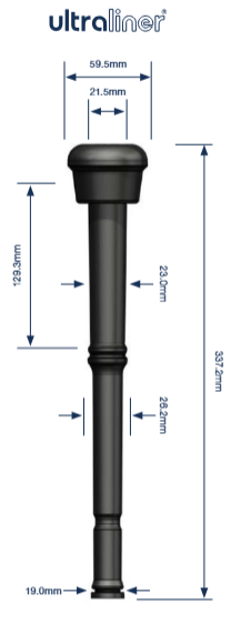 Tepelvoering Milkrite DL9008U corr. 999008-01 DeLaval set 4 st.