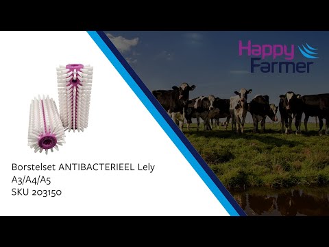 Borstelset ANTIBACTERIEEL Lely A3/A4/A5 Bundel 4x2 Stuks 10% Korting