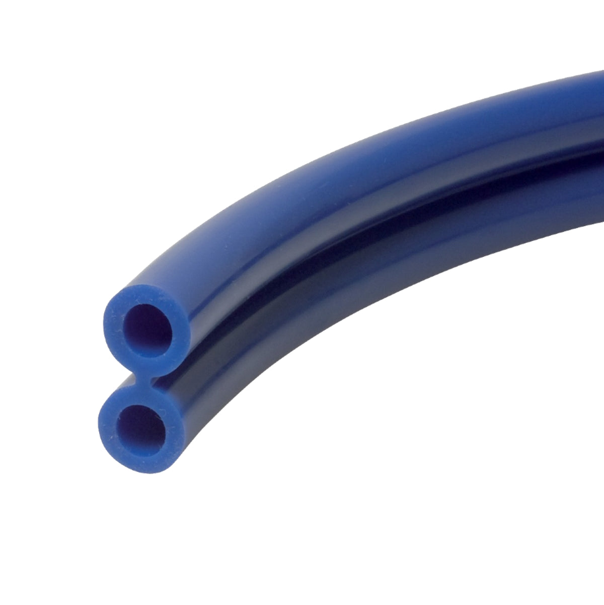 Wąż pulsacyjny DOUBLE Silicone Blue 7,6 x 13,2 mm